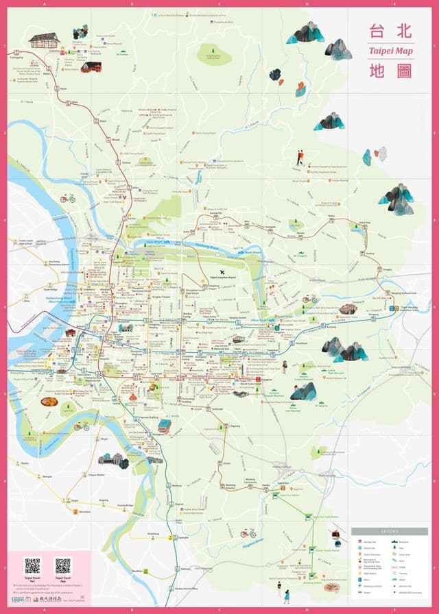 Taipei city center map