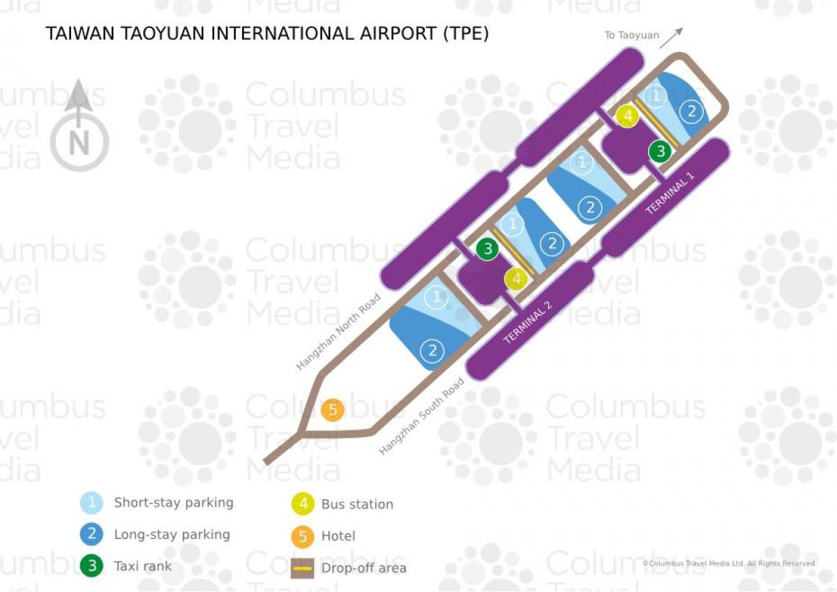 Taipei airport terminal map