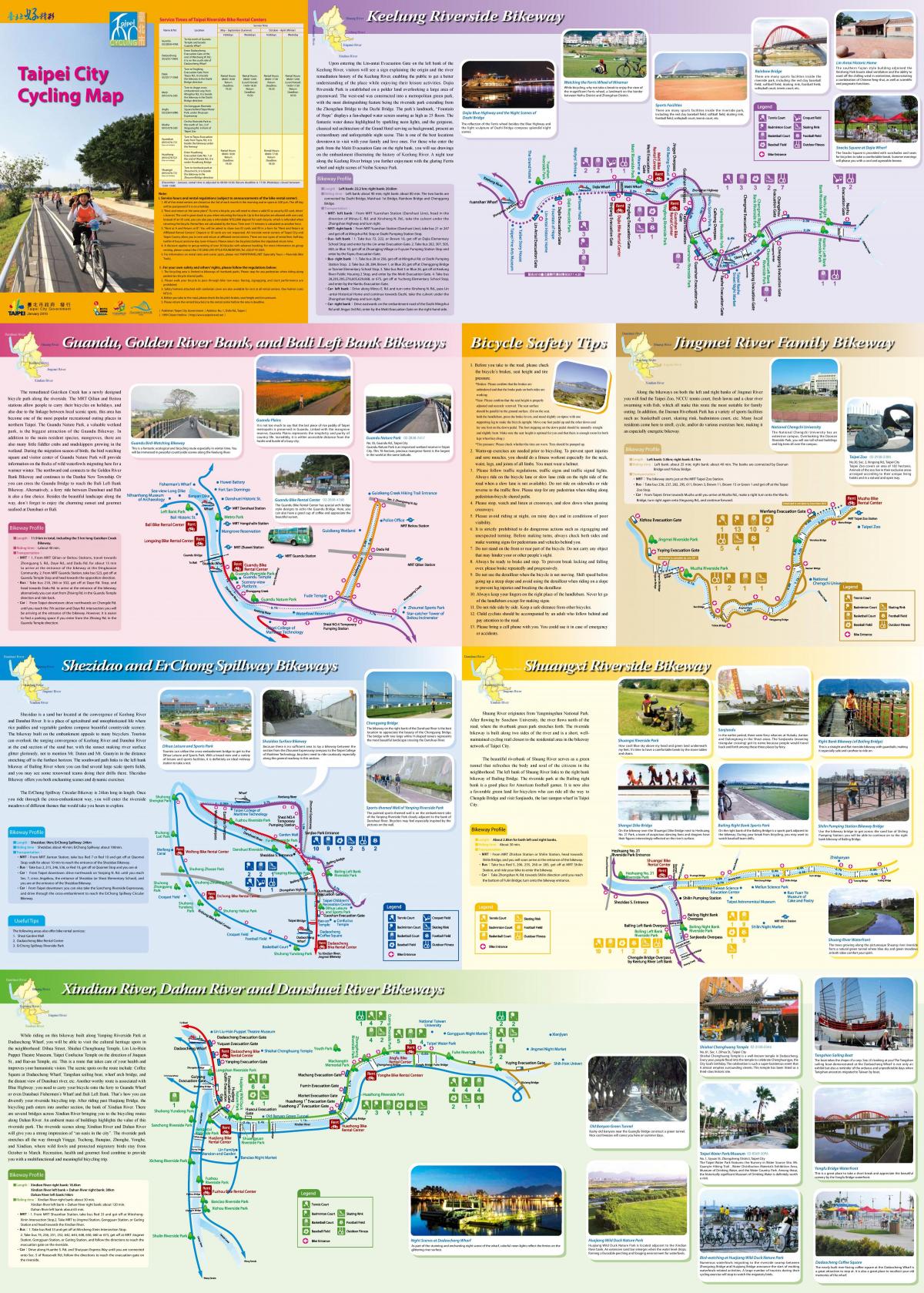 Taipei bike lane map