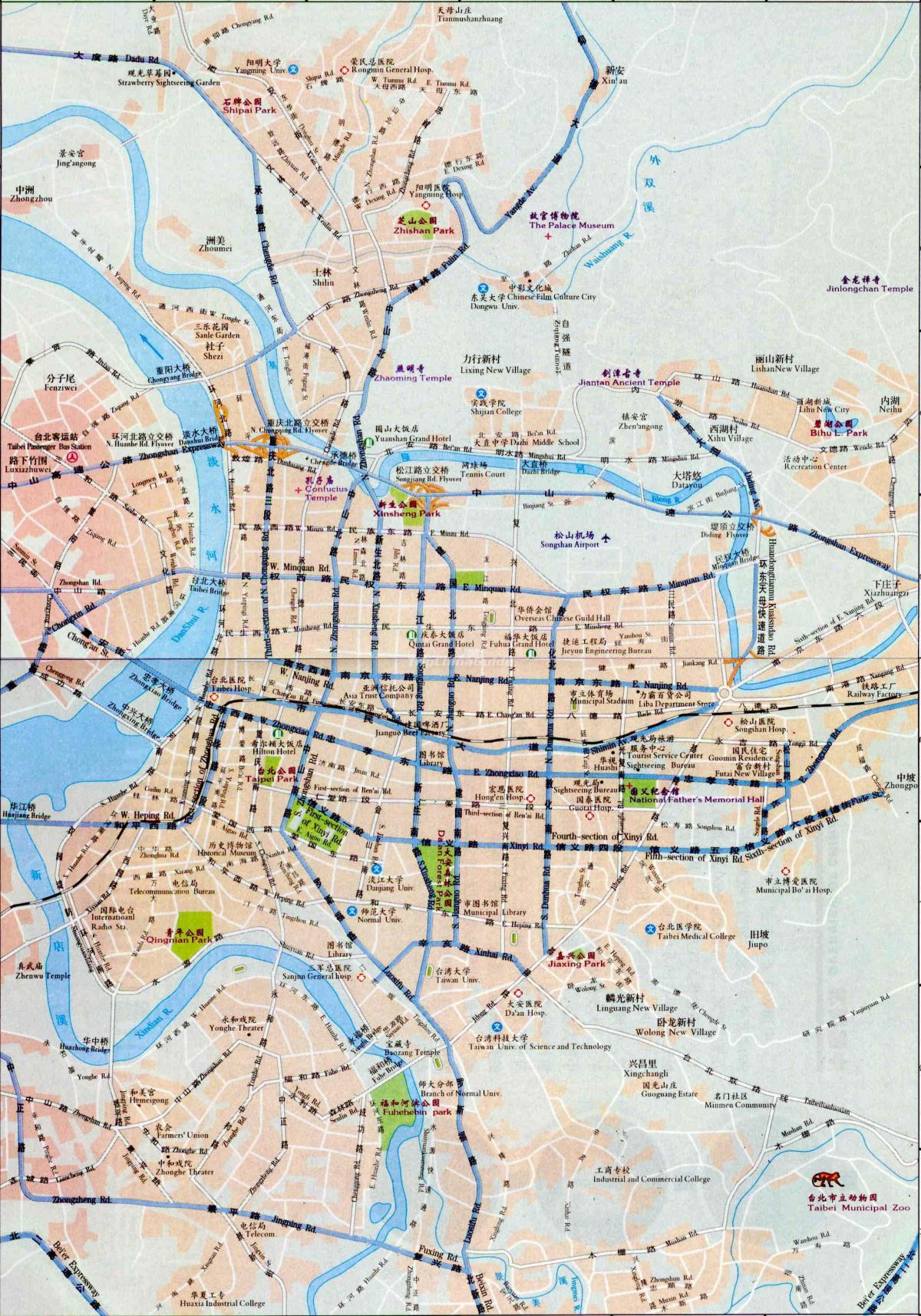Taipei roads map