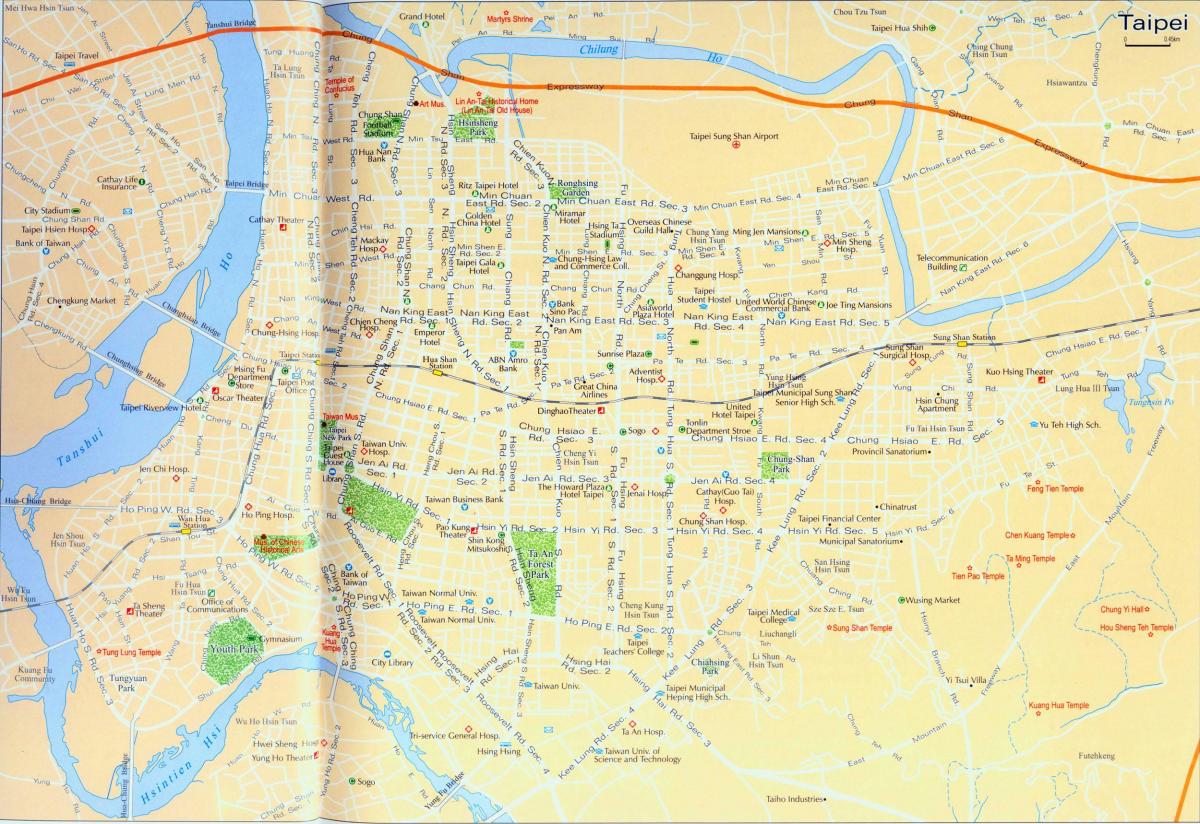Taipei streets map